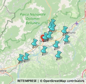 Mappa Via Cal de Messa, 32036 Belluno BL, Italia (5.74692)