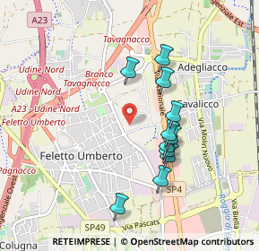 Mappa 33010 Feletto Umberto UD, Italia (0.80455)