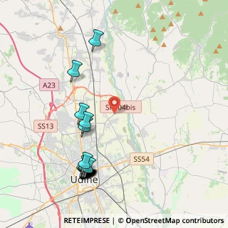 Mappa Via Cjarande, 33100 Udine UD, Italia (4.8965)