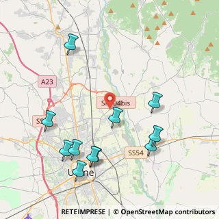 Mappa Via Cjarande, 33100 Udine UD, Italia (4.61091)