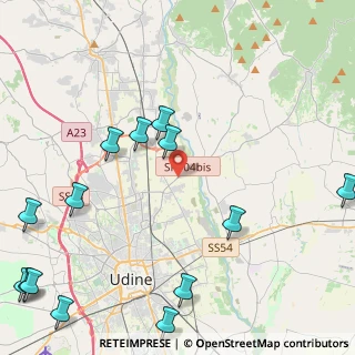 Mappa Via Cjarande, 33100 Udine UD, Italia (6.15643)