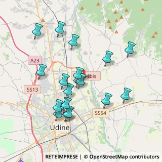 Mappa Via Cjarande, 33100 Udine UD, Italia (3.67889)