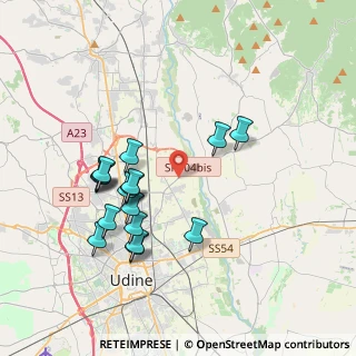 Mappa Via Cjarande, 33100 Udine UD, Italia (3.64765)
