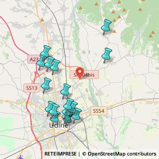 Mappa Via Cjarande, 33100 Udine UD, Italia (4.38176)