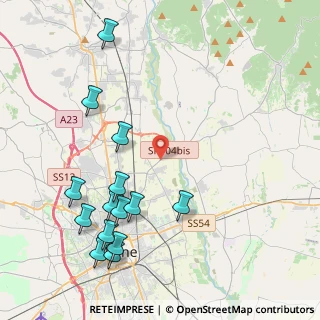 Mappa Via Cjarande, 33100 Udine UD, Italia (4.915)