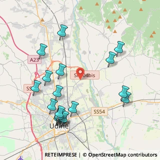 Mappa Via Cjarande, 33100 Udine UD, Italia (4.7105)