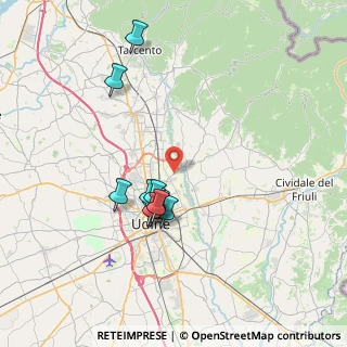 Mappa Via Cjarande, 33100 Udine UD, Italia (6.45273)