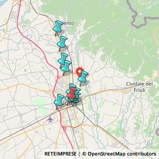 Mappa Via Cjarande, 33100 Udine UD, Italia (5.77909)