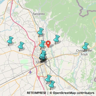 Mappa Via Cjarande, 33100 Udine UD, Italia (7.72714)