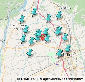 Mappa Via Castello Villalta, 33034 Fagagna UD, Italia (6.21105)