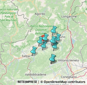 Mappa Via Ramentera, 32035 Santa Giustina BL, Italia (8.51909)