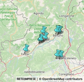 Mappa Via Ramentera, 32035 Santa Giustina BL, Italia (9.06182)