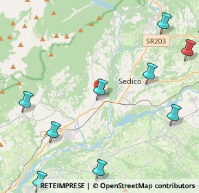 Mappa Via Ramentera, 32035 Santa Giustina BL, Italia (6.31273)