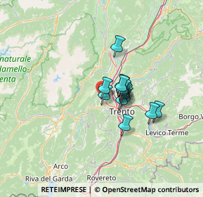 Mappa VALLELAGHI VALLELAGHI TN TN IT, 38070 Terlago TN, Italia (7.75929)