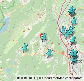 Mappa VALLELAGHI VALLELAGHI TN TN IT, 38070 Terlago TN, Italia (5.38889)