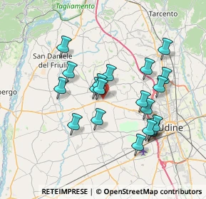 Mappa Via Braida Calligaris, 33034 Fagagna UD, Italia (6.601)