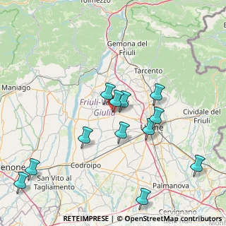Mappa Via Giovanni Antonio Pilacorte, 33034 Fagagna UD, Italia (16.62833)