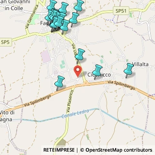Mappa Via Plasencis, 33034 Fagagna UD, Italia (1.3605)
