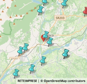 Mappa Via Panoramica, 32036 Sedico BL, Italia (4.99077)