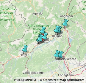 Mappa Via Panoramica, 32036 Sedico BL, Italia (9.59583)