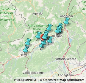 Mappa Via Panoramica, 32036 Sedico BL, Italia (7.80688)