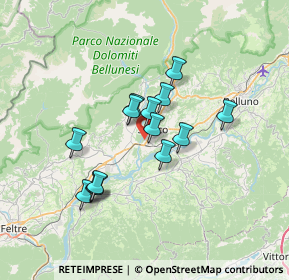 Mappa Via Panoramica, 32036 Sedico BL, Italia (5.41571)