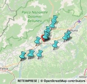 Mappa Via Panoramica, 32036 Sedico BL, Italia (5.05611)