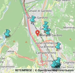 Mappa Via G. Caproni, 38121 Trento TN, Italia (3.136)