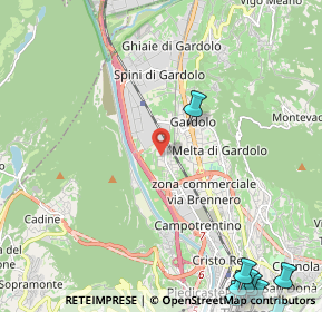 Mappa Via G. Caproni, 38121 Trento TN, Italia (3.88636)