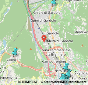 Mappa Via G. Caproni, 38121 Trento TN, Italia (3.72)