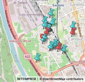 Mappa Via G. Caproni, 38121 Trento TN, Italia (0.33)