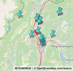 Mappa Via G. Caproni, 38121 Trento TN, Italia (5.74733)