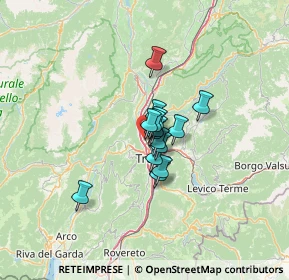 Mappa Via G. Caproni, 38121 Trento TN, Italia (6.55)