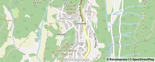 Mappa Baselga di Pinè