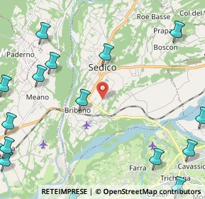 Mappa Via G. Segusini, 32036 Sedico BL, Italia (3.66)