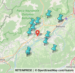 Mappa Via G. Segusini, 32036 Sedico BL, Italia (6.73667)