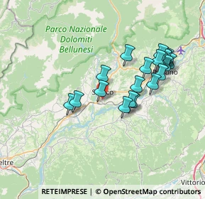 Mappa Via G. Segusini, 32036 Sedico BL, Italia (6.7515)