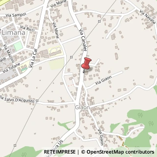 Mappa Via Canalet, 75, 32020 Limana, Belluno (Veneto)