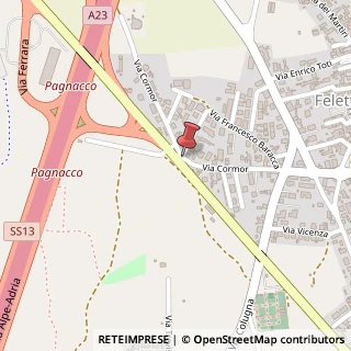 Mappa Via Cormor,  42, 33010 Tavagnacco, Udine (Friuli-Venezia Giulia)