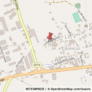 Mappa Via san nicolo' 33, 33034 Fagagna, Udine (Friuli-Venezia Giulia)