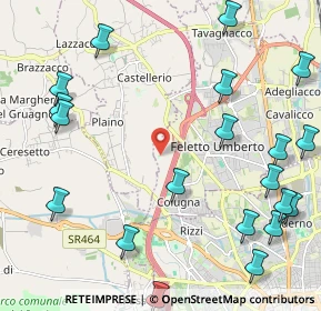 Mappa Unnamed Road, 33010 Tavagnacco UD, Italia (2.8525)