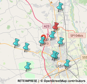 Mappa Unnamed Road, 33010 Tavagnacco UD, Italia (3.84636)