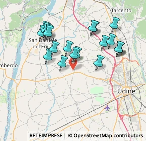 Mappa Via F. Comelli, 33034 Fagagna UD, Italia (7.1095)