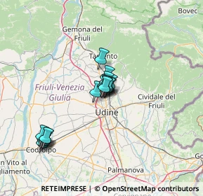 Mappa Piazza Indipendenza, 33010 Tavagnacco UD, Italia (10.35375)