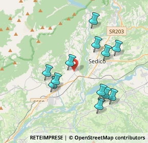 Mappa Via Ramentera, 32035 Meano BL, Italia (3.6325)