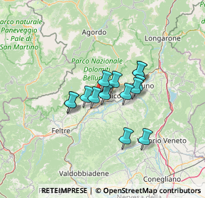 Mappa Via Ramentera, 32035 Meano BL, Italia (8.80143)