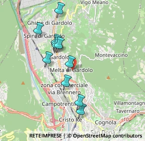Mappa Via di Melta, 38121 Trento TN, Italia (1.67727)