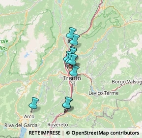 Mappa Via di Melta, 38121 Trento TN, Italia (8.93)