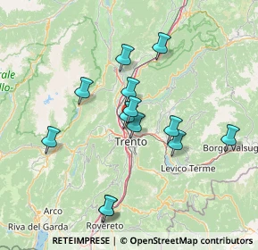 Mappa Via di Melta, 38121 Trento TN, Italia (12.96462)