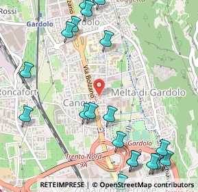 Mappa Via Rienza, 38121 Trento TN, Italia (0.706)